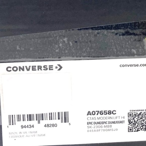 Converse Chuck Modern Lift Platform Leather Shoes Women's Embossed Skate A07658C - Picture 10 of 10